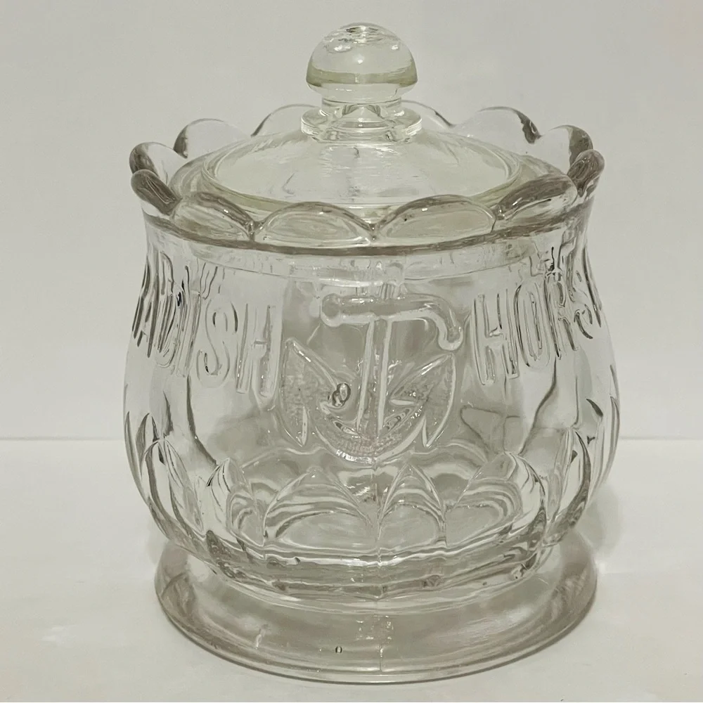Antique -Post Civil War Era- Original 1869 HEINZ Anchor Horseradish Glass Jar